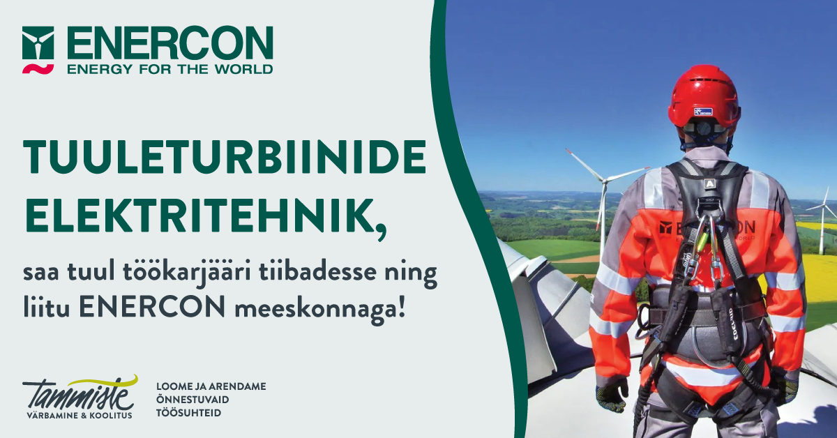 ENERCON tööpakkumine_tuuleturbiinide elektritehnik